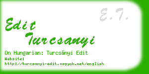 edit turcsanyi business card